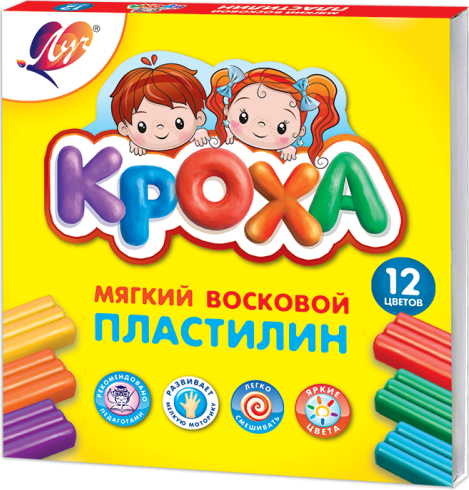 Pasta de modelat moale Kroha 12cul 23С 1484-08 Луч
