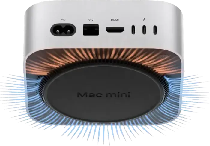 Apple Mac mini (2024) A3238, Procesor Apple M4 10-Core CPU, GPU 10-Core, Memorie Unificata 32GB, SSD 512GB, Ethernet 10Gb, Wi-Fi 6E, macOS Tahoe, Aluminiu