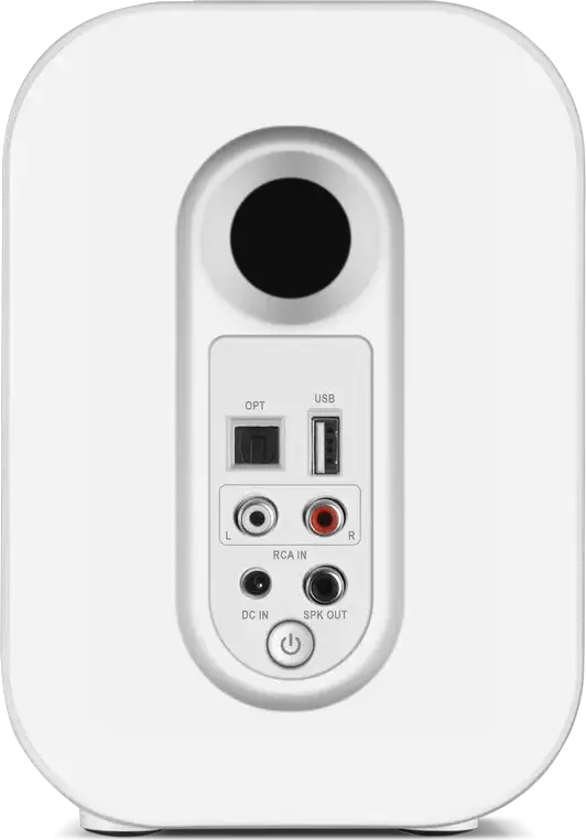 SVEN MC-5 2.0 Multimedia Speaker System, White, 50W Total Power, Bluetooth, Optical Digital Input, USB Player, Touch Panel, Remote Control, 1/4" Mount