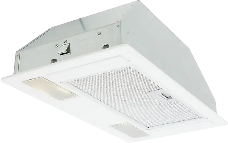 Elica ERA C WH/A/52 Built-in Kitchen Hood, Color: White, Extraction and Recirculation, 700 m3/h Max Productivity, 3 Speed Settings, 2 LED Lamps, White Metal Case