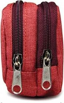 PIPPA KK205 Pencil Case, 2 Separate Zippered Compartments for School Supplies, Machine Washable, 21 x 10 x 6 cm
