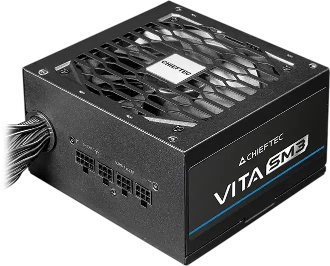 Chieftec Vita SM3 BPX-750-C 750W Power Supply, 80+ Bronze Efficiency, Semi-Modular ATX 12V 3.1, PCIe Gen 5 Support, Active PFC, Black