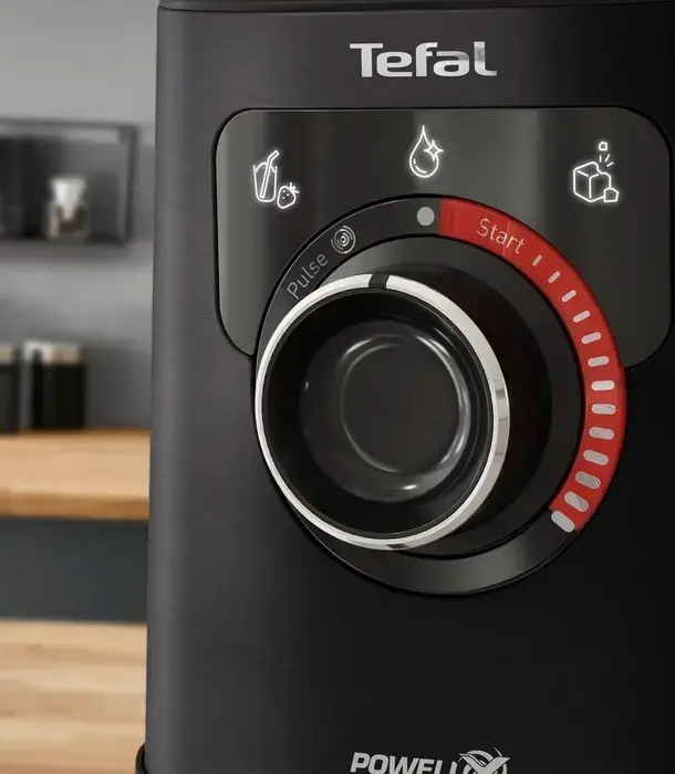 Blender Tefal PerfectMix+ BL87G831, 1200W, Lame Powelix din Oțel Inoxid, Vas de Sticlă 1.5L și Sticlă ToGo 0.6L, Crutare Gheață, Autoclean, Negru