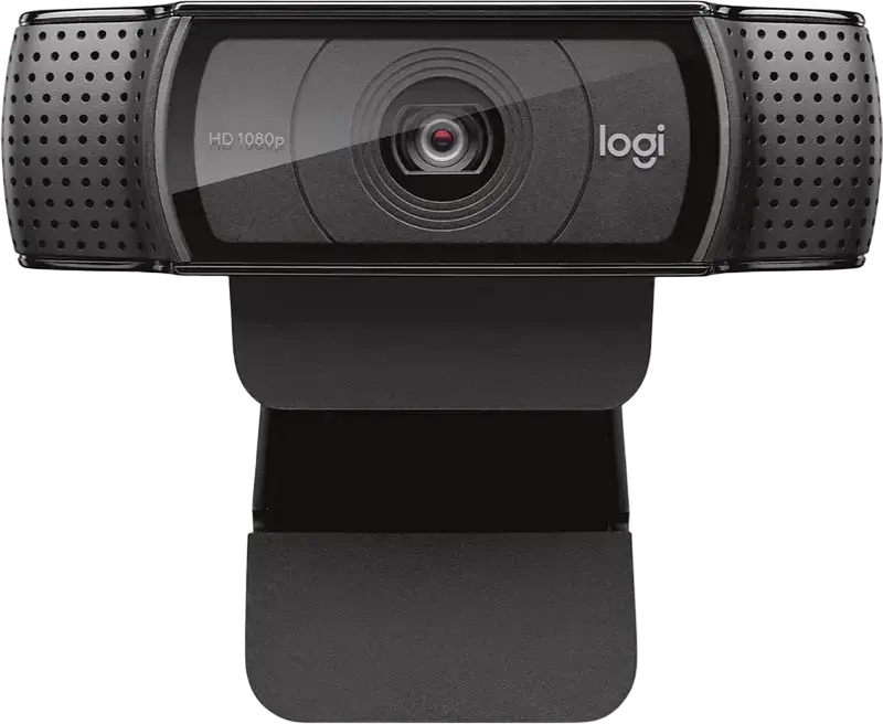 Webcam Business Logitech C920e Full HD 1080p, Lentilă de Sticlă cu Autofocus, Microfoane Omnidirecționale Duale, RightLight 2, USB-A, Negru
