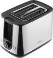 Prăjitor de pâine Ardesto T-K200 Steel Collection, 800W, 2 fante, 7 nivele de prăjire, Inox, Funcții de Reîncălzire și Dezghețare, Tavă pentru firimituri