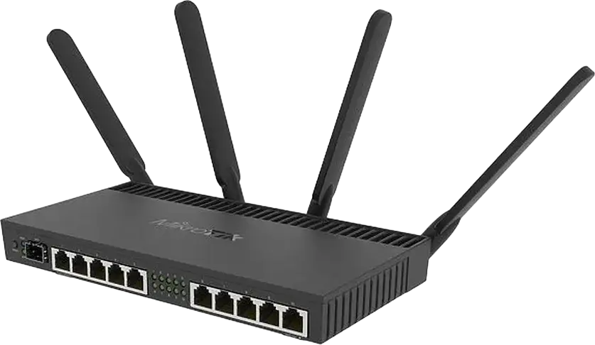 Router MikroTik RB4011iGS+5HacQ2HnD-IN, Negru