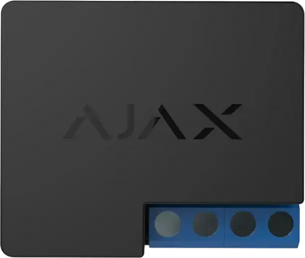Беспроводное реле питания Ajax WallSwitch с мониторингом энергии, макс. нагрузка 13А, мощность до 3 кВт, класс защиты IP20, черный