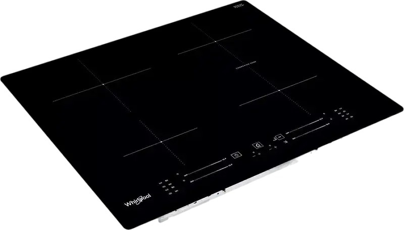 Whirlpool WB S0060 NE Built-in Induction Hob, 4 Zones, Vitroceramic Schott Ceran Black Surface, Connexion Zone, Keep Warm, Timer, 59x51 cm