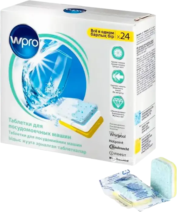 Tablete pentru mașina de spălat vase Whirlpool Wpro