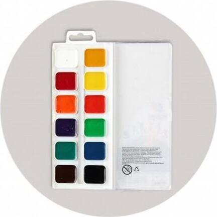 Luch Classica Honey Watercolours, 12 Bright Colors, Professional Grade Art Set for School and Creative Activities, Article 19C 1286-08