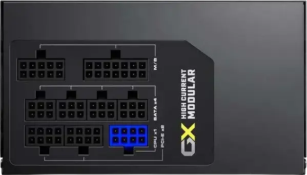 Gamemax GX-750 750W Power Supply, 80+ Gold Efficiency, Fully Modular ATX PSU, LLC DC-DC Topology, Active PFC, 120mm HDB Fan, All Solid Capacitors