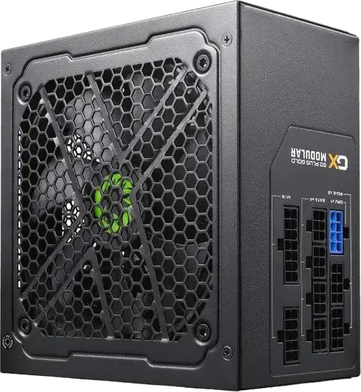 Gamemax GX-750 750W Power Supply, 80+ Gold Efficiency, Fully Modular ATX PSU, LLC DC-DC Topology, Active PFC, 120mm HDB Fan, All Solid Capacitors
