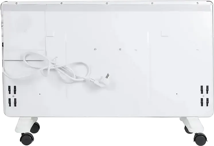 Resanta OK-2000 Electric Convector Heater, 2000W Monolith Heating Element, Metal Case, IP24 Protection, Thermostat, Floor/Wall Mount, White