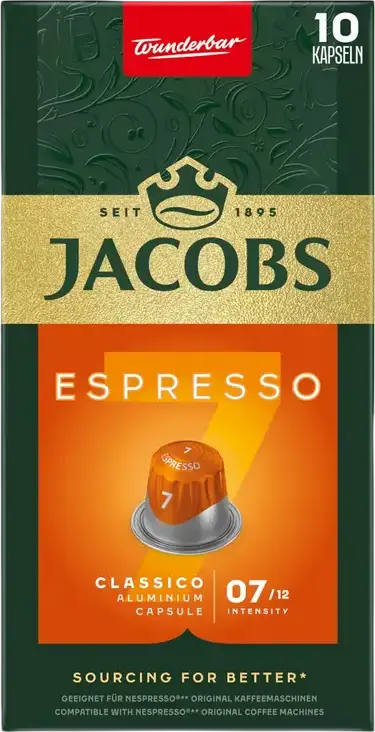 Cafea Jacobs Espresso Classico, 10 buc