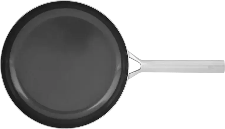 Royal Van Kampen en Begee Diamond Non-Stick Frying Pan, 28 cm, Aluminum Body with Diamond Coating, Silver Exterior, Metal Handle