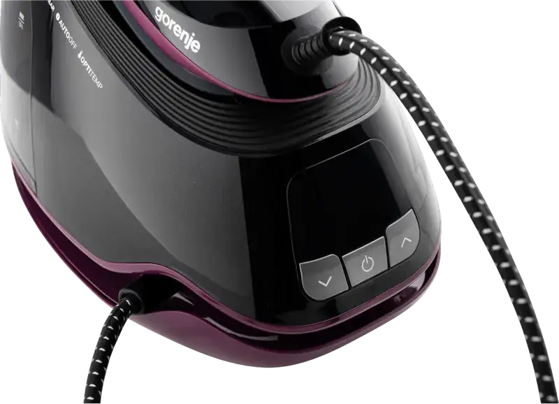 Gorenje SGD3000BKV Steam Supreme Steam Generator Iron, 3000W, 8 bar Pressure, 480g/min Boost, Ceramic Soleplate, OptiTemp, Anti-calc, Black