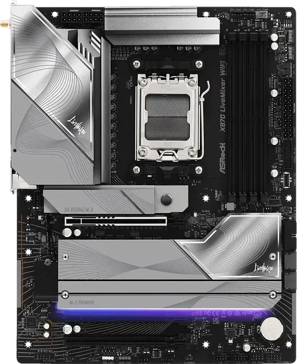 Placă de bază ASRock X870 LIVEMIXER WIFI, AM5, AMD X870, ATX