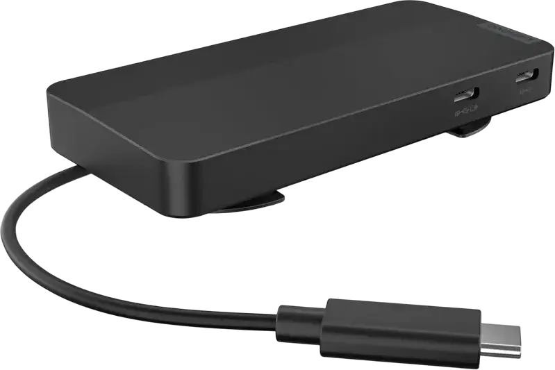 Stație Docking Lenovo USB-C Dual Display Travel Dock, Negru