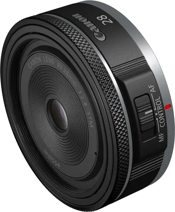 Canon RF 28mm f/2.8 STM Wide-Angle Prime Lens for Full-Frame and APS-C, Autofocus with Control Ring, 55mm Filter Diameter, Compact 120g Design