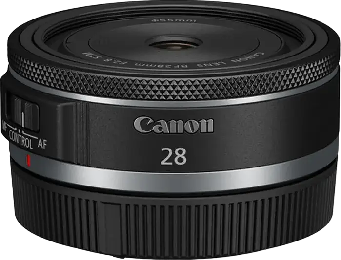 Canon RF 28mm f/2.8 STM Wide-Angle Prime Lens for Full-Frame and APS-C, Autofocus with Control Ring, 55mm Filter Diameter, Compact 120g Design