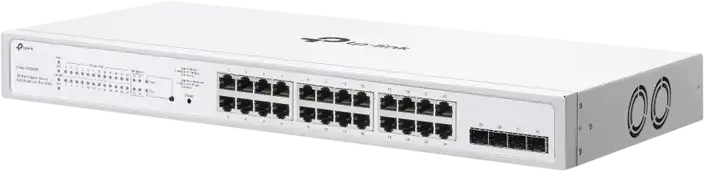TP-Link Festa FS328GP Gigabit Smart Switch, 24-Port PoE+ (802.3af/at) 250W Budget, 4 Gigabit SFP Slots, Festa Cloud Management, 19-inch Rackmount