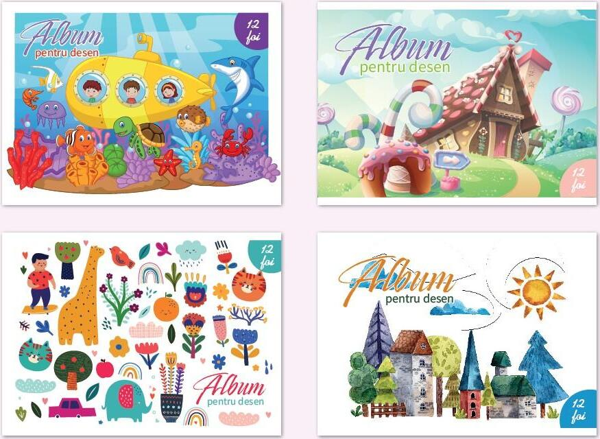PROSTAND Album p/u desen cu clama A4 12 foi PR-A4-12 /12