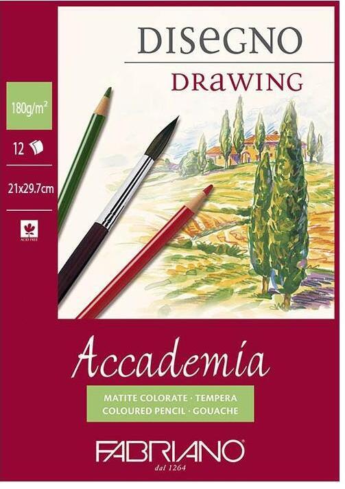 PROSTAND Album cu spira p/u acuarela A4 180 g/m2 12foi DELIGAO