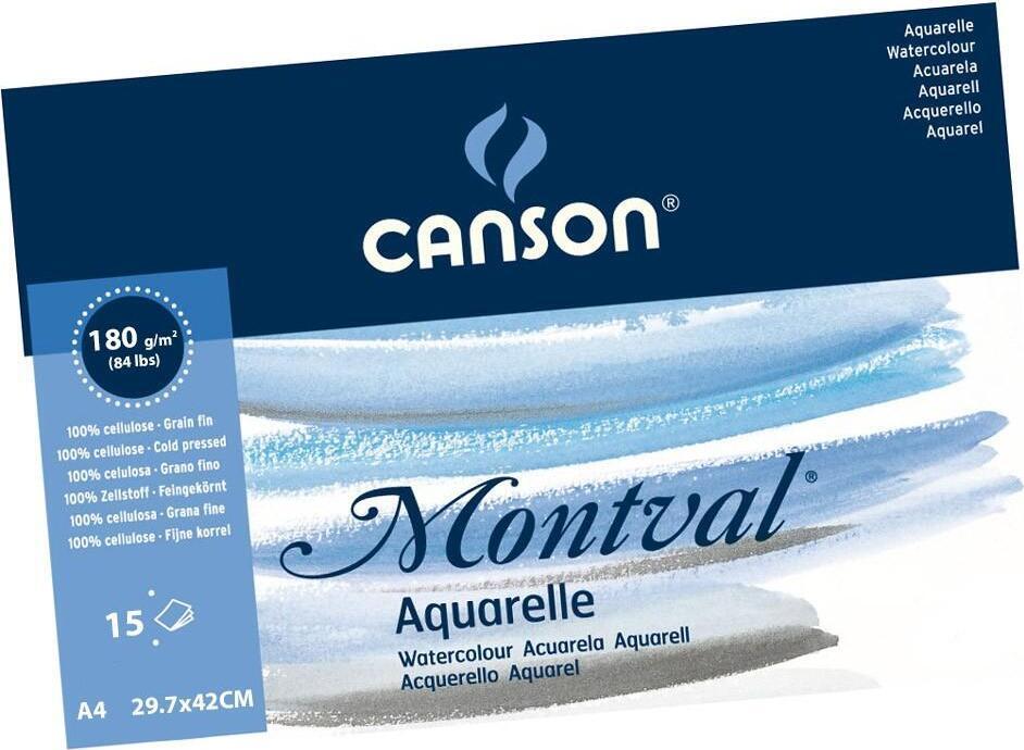 PROSTAND Album cu spira p/u acuarela, orizontal A3 180gr CANSON 15 foi HA-96