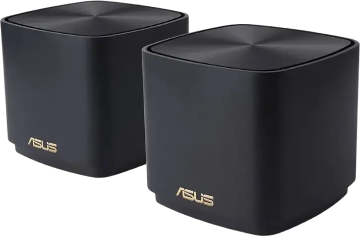 ASUS ZenWiFi XD4 Plus AX1800 WiFi 6 Mesh System, 2 Pack, Dual-Band 2.4GHz/5GHz, 2x2 MIMO, AiMesh, AiProtection Classic, VPN Server/Client, Black