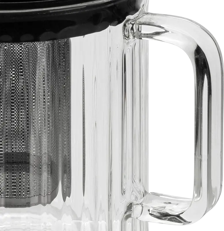Cnastrac de ceai din sticla RESTO 90517 AIN cu infuzor din otel inoxidabil, Capacitate 1 L, Compatibil cu masina de spalat vase