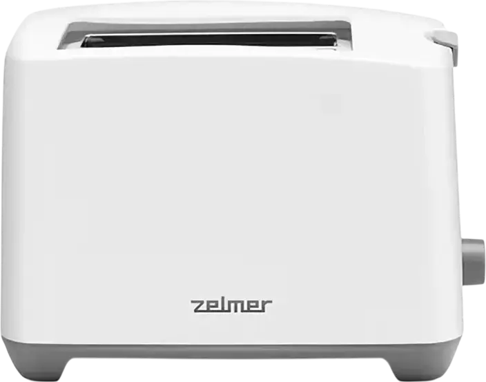 Тостер Zelmer ZTS7386, 750 Вт, 2 слота, 7 уровней обжарки, съемный поддон для крошек, автоотключение, белый, пластиковый корпус