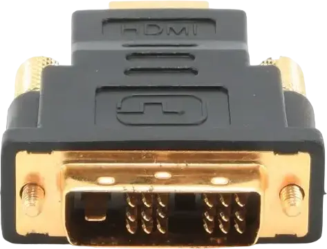 Видеоадаптер Cablexpert A-HDMI-DVI-1, HDMI 19-pin папа — DVI-I 18+1 pin папа, позолоченные коннекторы, черный