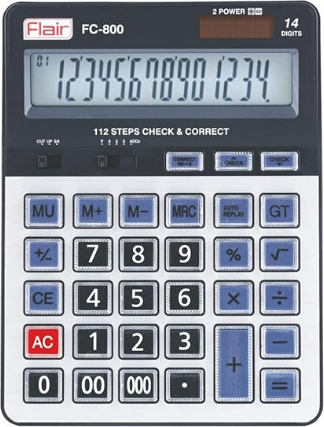 Calculator electronic FLAIR FC 800 154*200mm 14-razr. 1/10/40
