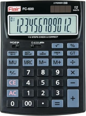 Calculator electronic FLAIR FC 600 130*178mm 1/10/40