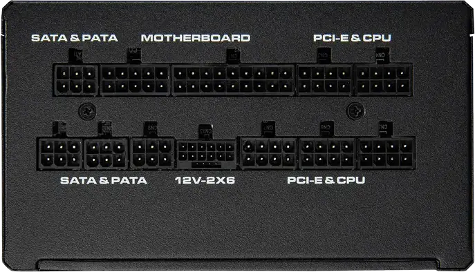 Cougar GLE 1200W Power Supply, CGR GMX-1200, 80 PLUS Gold Efficiency, ATX 3.1, Fully Modular, Active PFC, 135mm Fan, Black