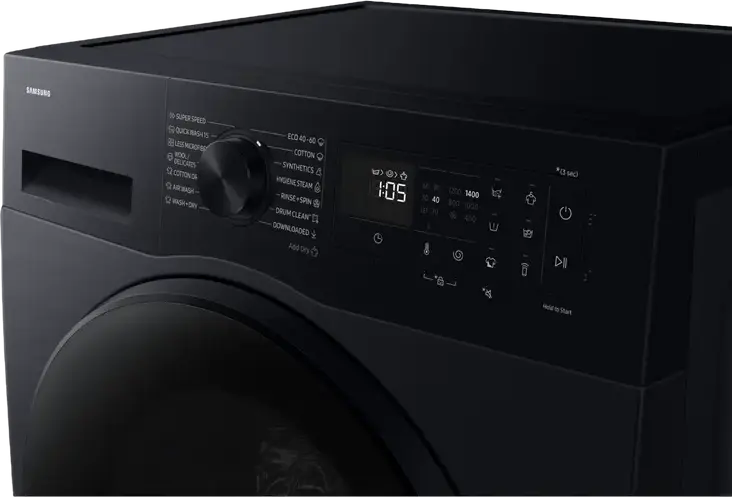 Masina de spalat si uscat Samsung WD90DG5G34BBLE, 9kg Spalat/5kg Uscat, AI Ecobubble, SpaceMax, Digital Inverter, Hygiene Steam, Wi-Fi SmartThings, Negru