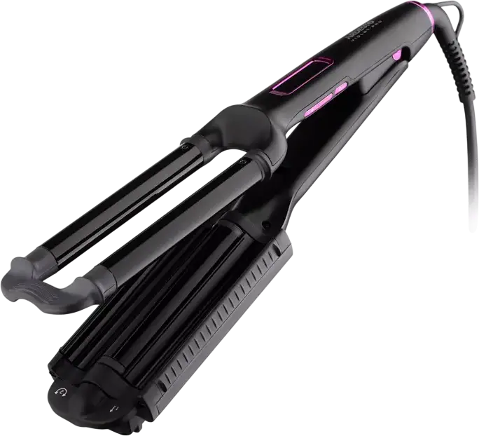 Ardesto HC-Y220PRO Ceramic Hair Curler, 90W Rapid Heating, 170-210°C with 3 Temperature Modes, Digital LED Display, Auto Shut-off, Black