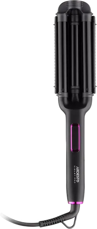 Ardesto HC-Y220PRO Ceramic Hair Curler, 90W Rapid Heating, 170-210°C with 3 Temperature Modes, Digital LED Display, Auto Shut-off, Black
