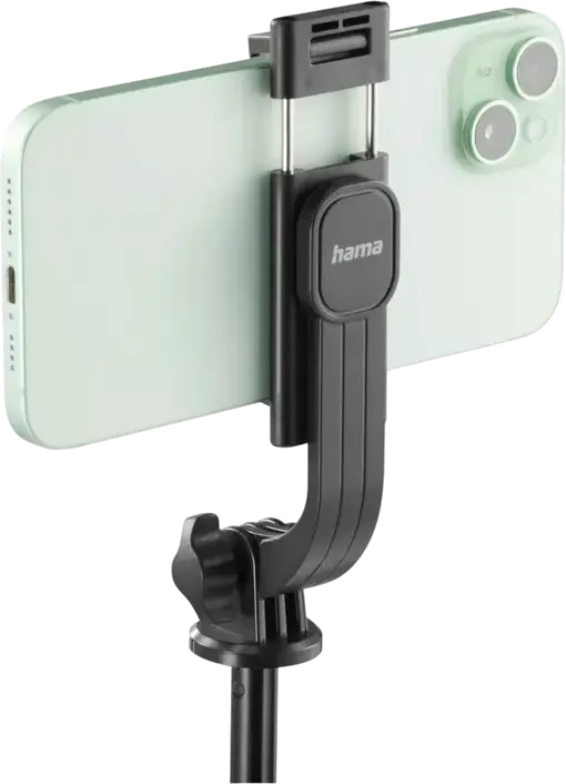 Hama Fancy Stand 170 II 2-in-1 Selfie Stick and Tripod, Bluetooth 5.3 Remote Shutter, 170 cm Max Length, Smartphone Holder up to 90 mm, Black