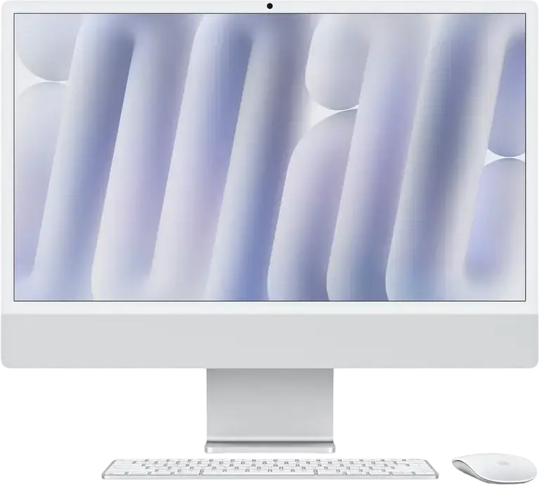 Computer All-in-One Apple iMac A3137, 24", M4 with 10-core CPU and 10-core GPU, 24GB/512GB, macOS Sequoia, Argintiu