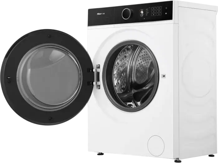 Стиральная машина Hisense WF5I9043BBFS с фронтальной загрузкой, 9 кг, 1400 об/мин, класс энергопотребления A, белая, Steam Mix, Wi-Fi ConnectLife
