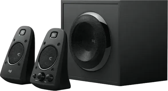 Logitech Z623 2.1 Speaker System, THX Certified, 200W RMS Power, MDF Subwoofer, RCA and 3.5mm Inputs, Black