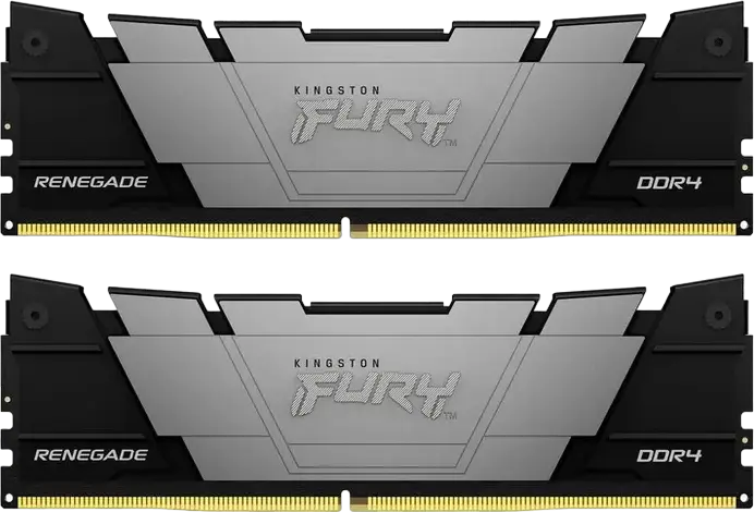 Kingston FURY Renegade DDR4 64GB (2x32GB) 3600MHz PC4-28800 CL18 Desktop Memory Kit KF436C18RB2K2/64, Dual-Rank, Intel XMP 2.0, Non-ECC Unbuffered DIMM