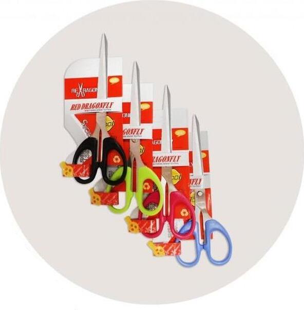 Foarfeca Ergonomica Prostand F185A, Lame din Otel Inoxidabil 18.5 cm cu Manere din Plastic de Inalta Calitate pentru Scoala, Birou si Casa