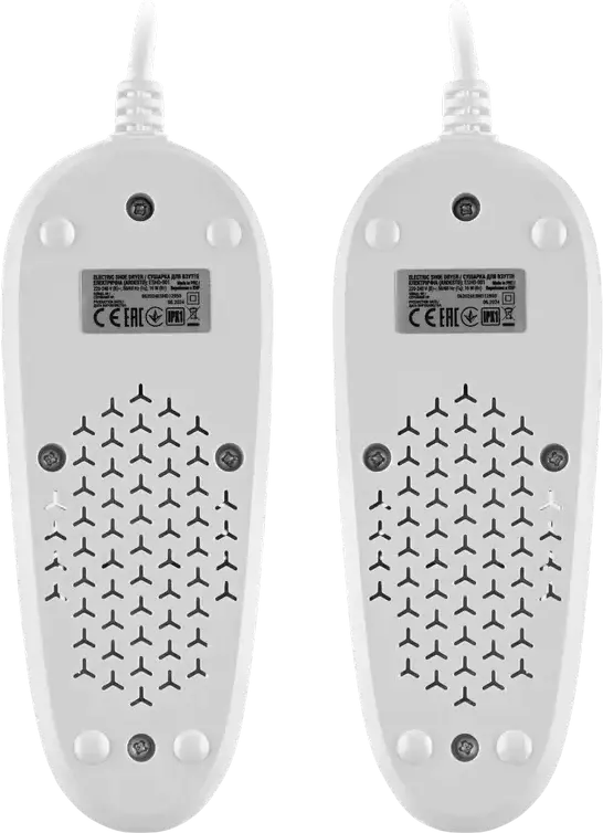 Ardesto ESHD-001 Electric Shoe Dryer with Active Oxygen O3 Ozone Technology, 10W, Automatic Shut-off, Overheating Protection, White/Grey