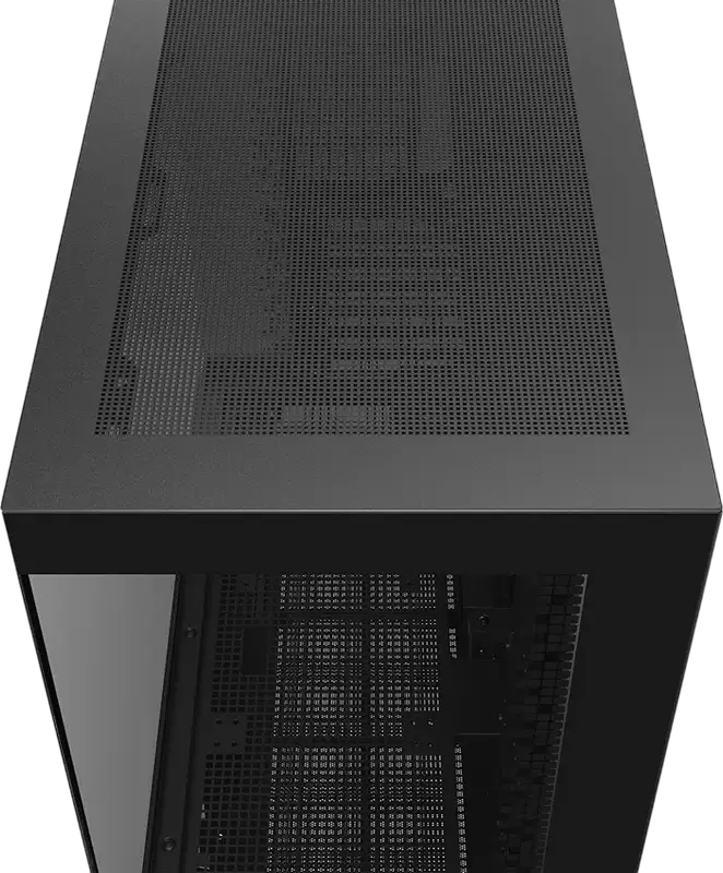 Deepcool CH690 Digital ATX Midi-Tower Fishtank Case, Black, Tempered Glass, Digital Display, Supports Rear Connector Motherboards, 420mm Radiator Support