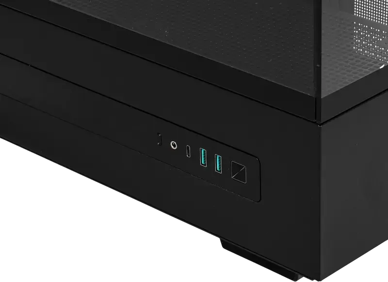 Deepcool CH690 Digital ATX Midi-Tower Fishtank Case, Black, Tempered Glass, Digital Display, Supports Rear Connector Motherboards, 420mm Radiator Support