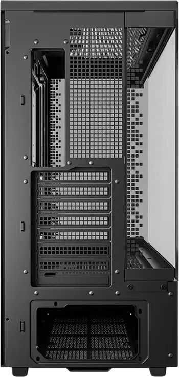 Deepcool CH690 Digital ATX Midi-Tower Fishtank Case, Black, Tempered Glass, Digital Display, Supports Rear Connector Motherboards, 420mm Radiator Support