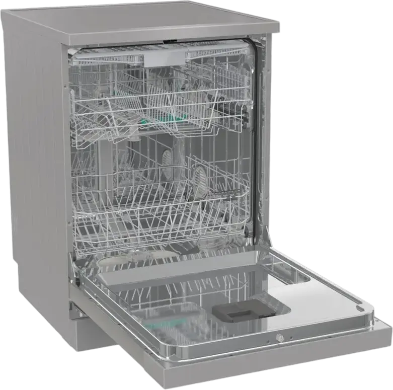 Gorenje GS643E90X GS643D90X Freestanding Dishwasher, Silver, 16 Place Settings, 3 Baskets, FlexUse Loading, UltraClean, Silent, 59.9 cm Width, Energy Class E