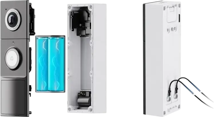 Sonerie Video TP-Link Tapo D235 2K 5MP, Vizualizare Ultra-Larga 180°, Rezistenta IP66, Baterie 10,000mAh, Detectie AI, Audio Bidirectional, Stocare MicroSD